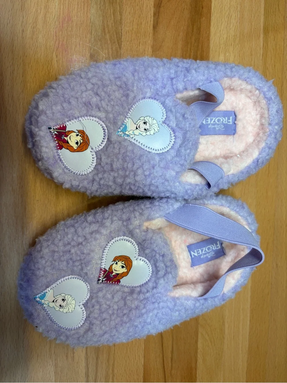 Disney Frozen Lilac Girls' Plush Slip-On Slippers